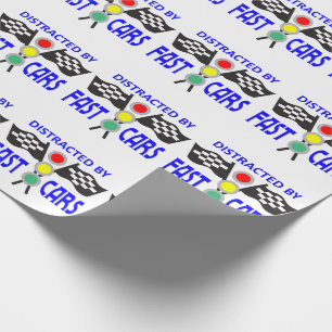 Fast Cars Wrapping Paper