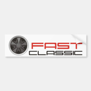 Fast classic car: Fuchs racing car wheel Bumper Sticker
