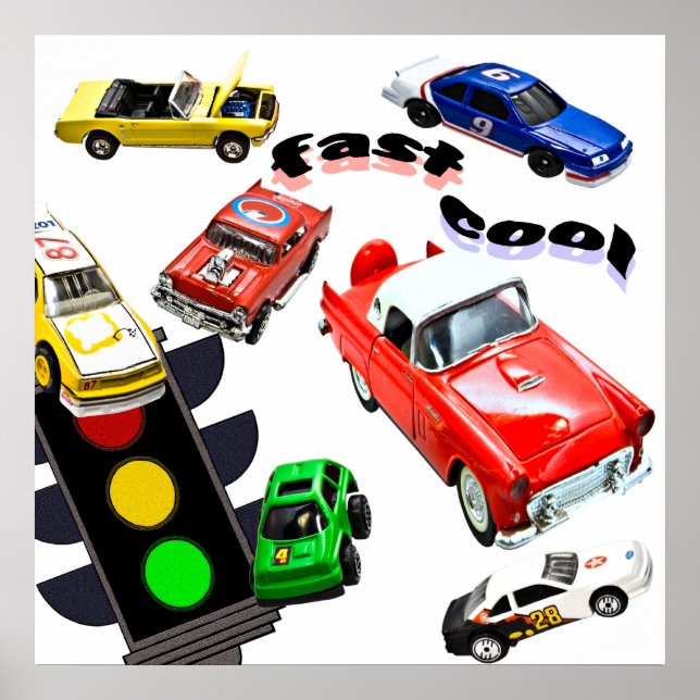Fast, Cool, Cars Poster (Front)