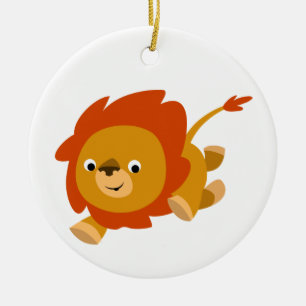 Fast Cute Cartoon Lion Ornament