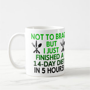 Fast Diet Funny Mug or Travel Mug