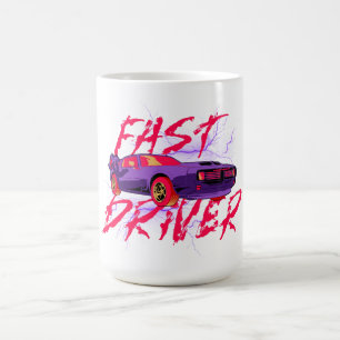 FAST DRIVER - purple COFFEE MUG