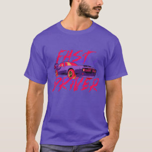 FAST DRIVER - purple T-Shirt