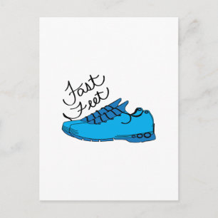 Fast Feet Postcard