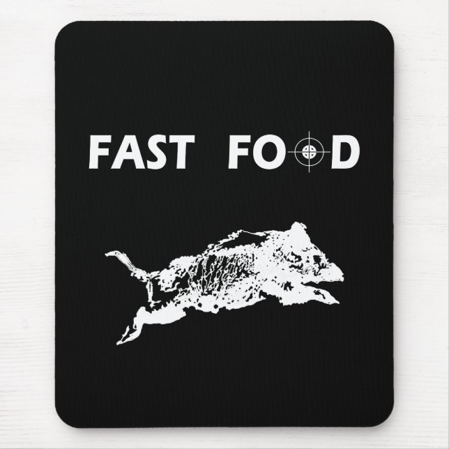Fast Food Boar Hunting hunt hunter Mouse Mat (Front)