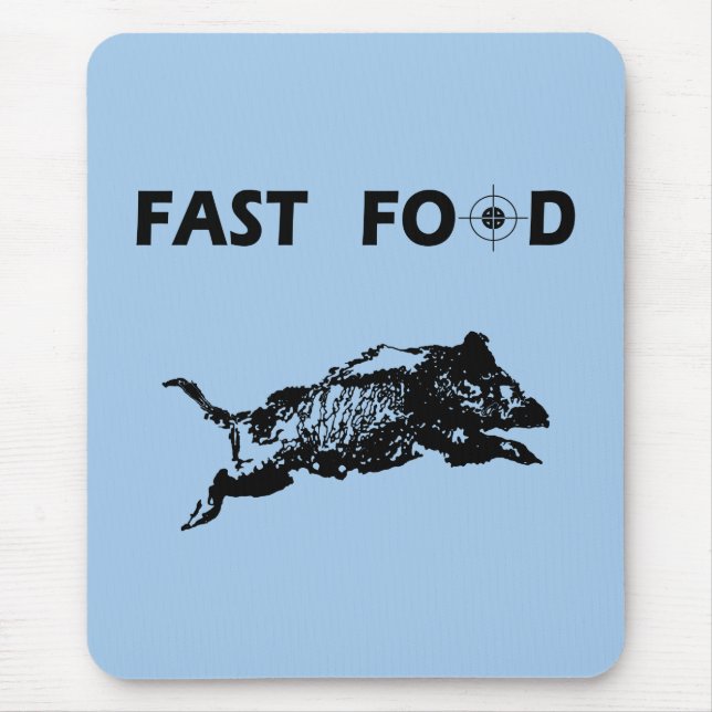 Fast Food Boar Hunting hunt hunter Mouse Mat (Front)