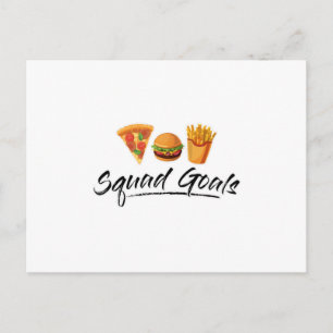 Fast Food Burger Cheese Foodie Funny Eat Gift Postcard