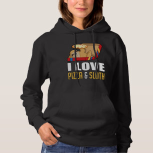 Fast Food Burger Sloth Funny Pizza Eat Gift Idea Hoodie