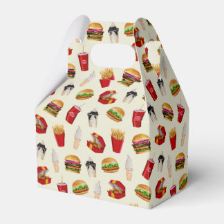 Fast Food Burgers, Fries, Sundaes Favour Box