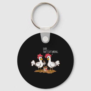 Fast Food Chicken Wings Funny Deep Fried Chicken S Key Ring