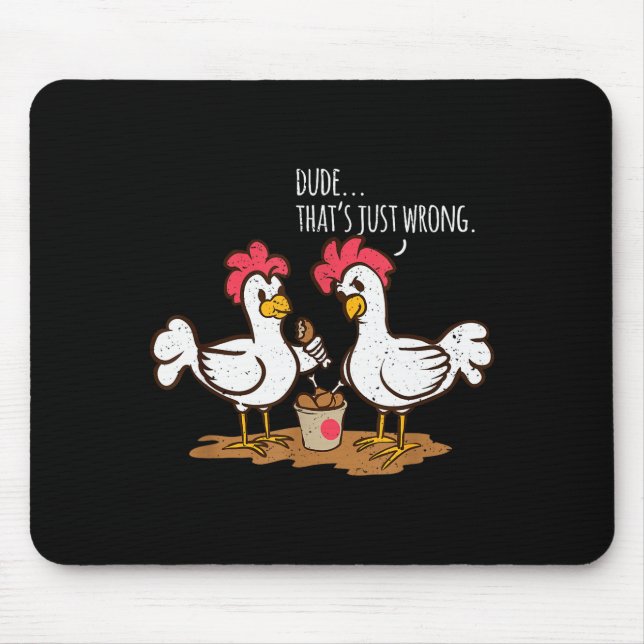 Fast Food Chicken Wings Funny Deep Fried Chicken S Mouse Mat (Front)