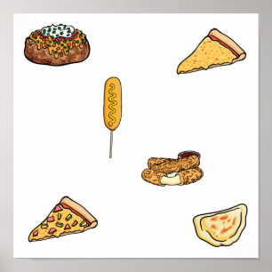 Fast food collection poster