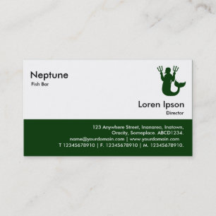 Fast Food - Dark Green Business Card