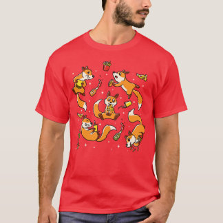 Fast Food Foxes by Tobe Fonseca T-Shirt