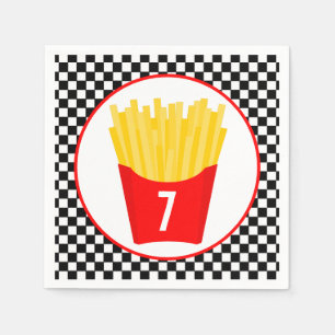 Fast Food French Fry Birthday Napkin