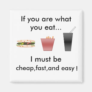 fast food fridge magnet