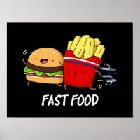 Fast Food Funny Burger And Fries Pun 