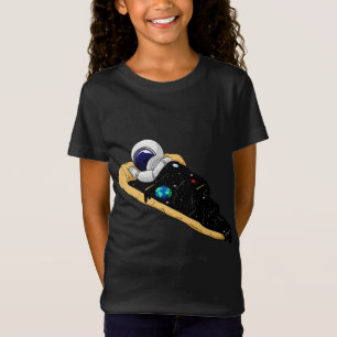 Fast Food Galaxy Space Pizza Astronaut Boy T-Shirt