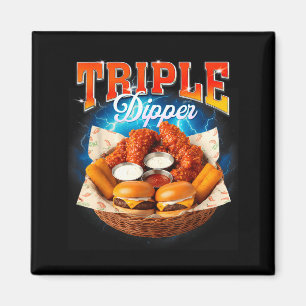 Fast Food Hamburger Chicken Nugget Foodie Triple A Magnet