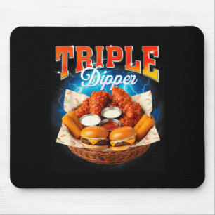 Fast Food Hamburger Chicken Nugget Foodie Triple A Mouse Mat
