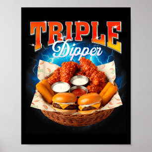Fast Food Hamburger Chicken Nugget Foodie Triple A Poster