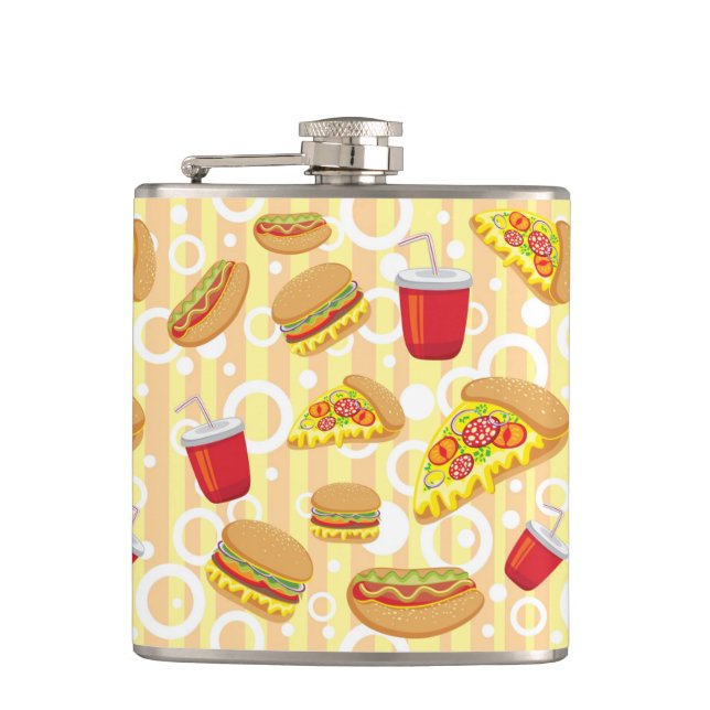Fast Food Hip Flask (Front)
