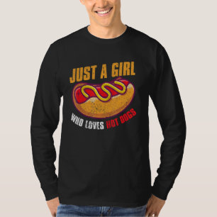 Fast Food Hot Dog Girls Women Franks Sausage Hotd T-Shirt