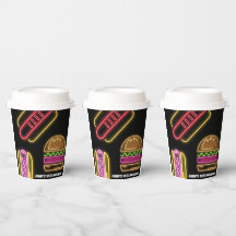 Fast Food Hot Dogs and Hamburger