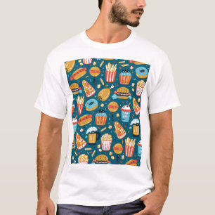 Fast Food Icons: Vintage Doodles T-Shirt