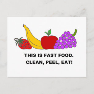 FAST FOOD.jpg Postcard