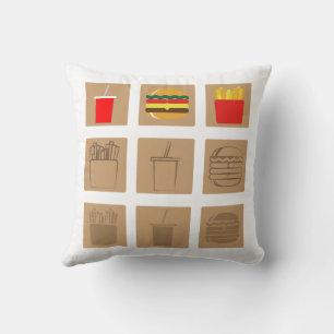 Fast food meal set  cushion