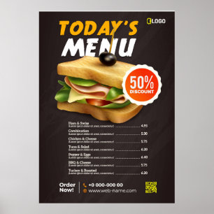 Fast Food menu Poster