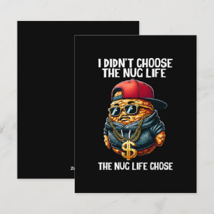 Fast Food Nugget I Didn't Choose The Nug Life Holiday Card