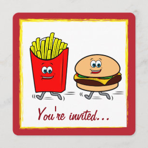 Fast Food Party Invitation