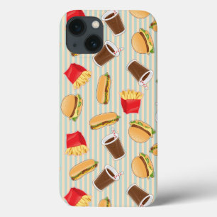 Fast Food Pattern 2 iPhone 13 Case