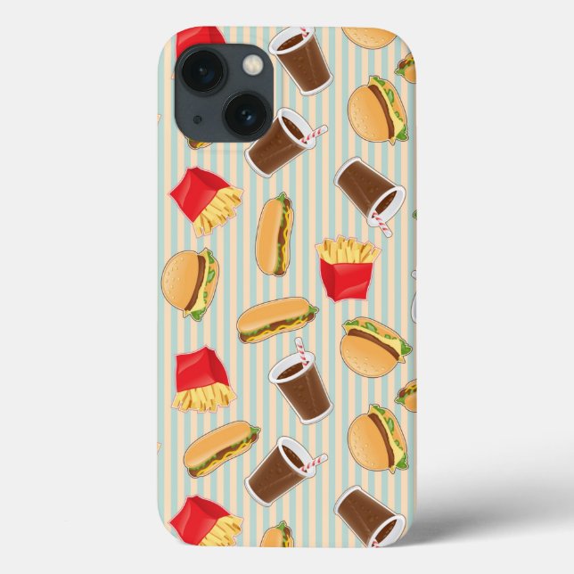 Fast Food Pattern 2 Case-Mate iPhone Case (Back)