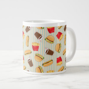 Fast Food Pattern 2 Large Coffee Mug