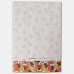 Fast food pattern 2 post-it notes