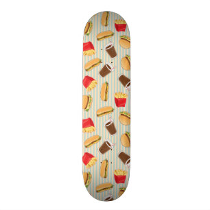 Fast Food Pattern 2 Skateboard