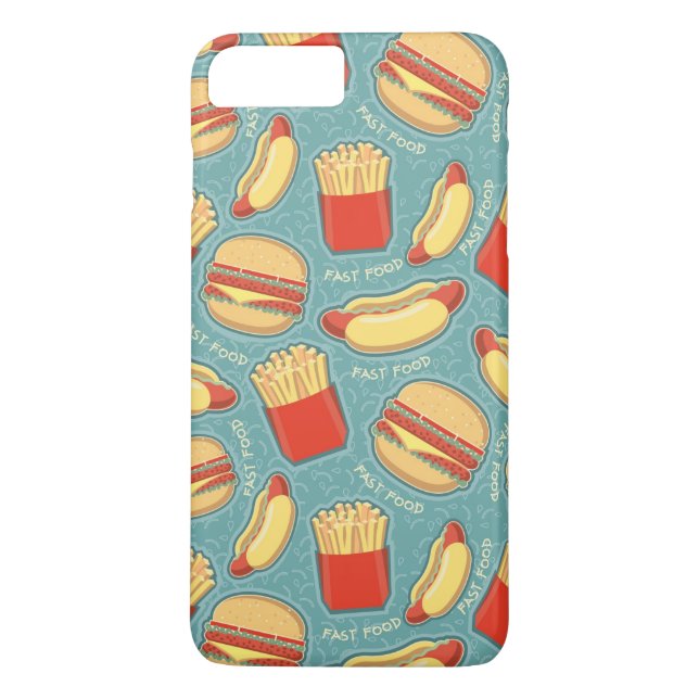 Fast Food Pattern 3 Case-Mate iPhone Case (Back)