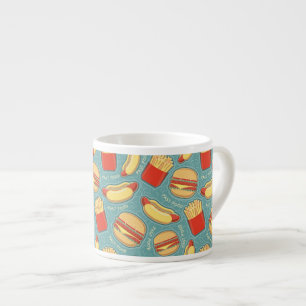 Fast Food Pattern 3 Espresso Cup