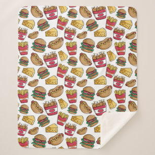 Fast Food Pattern blankets