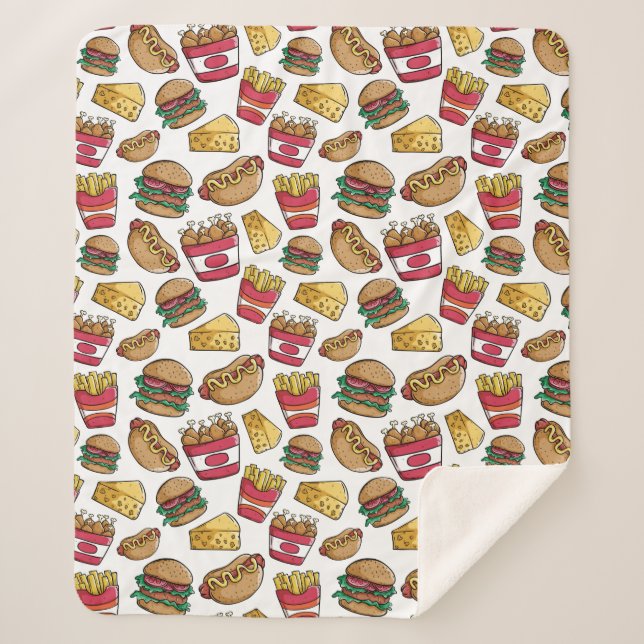 Fast Food Pattern blankets (Front)