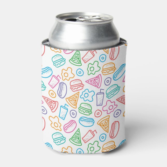Fast food pattern can cooler (Can Front)