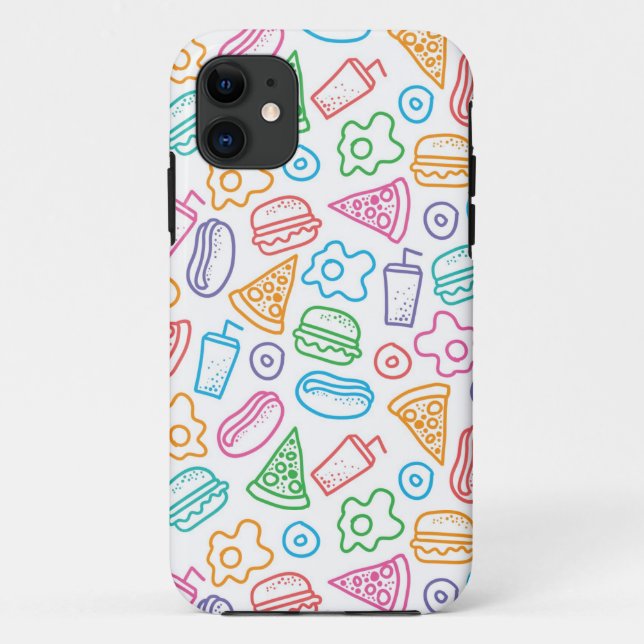 Fast food pattern Case-Mate iPhone case (Back)