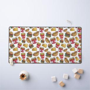 Fast Food Pattern Desk Mat