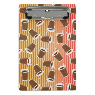 Fast food pattern mini clipboard