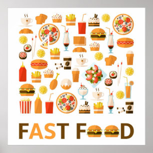 Fast food poster