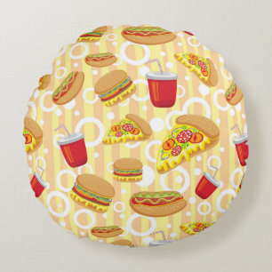 Fast Food Round Cushion
