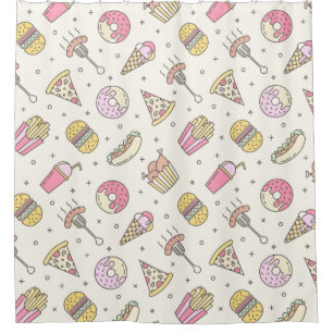 Fast Food Shower Curtain